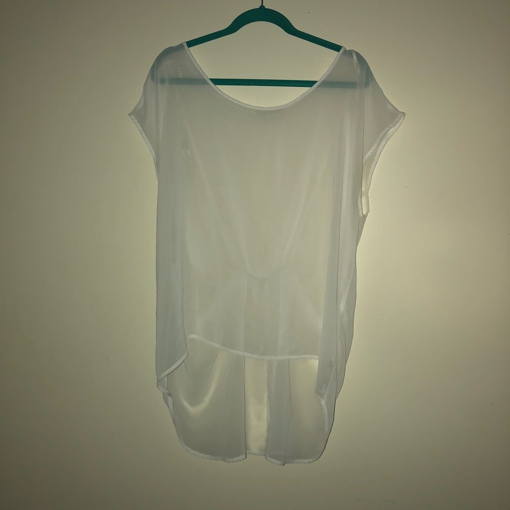 Cinched Back High-Low Shirt